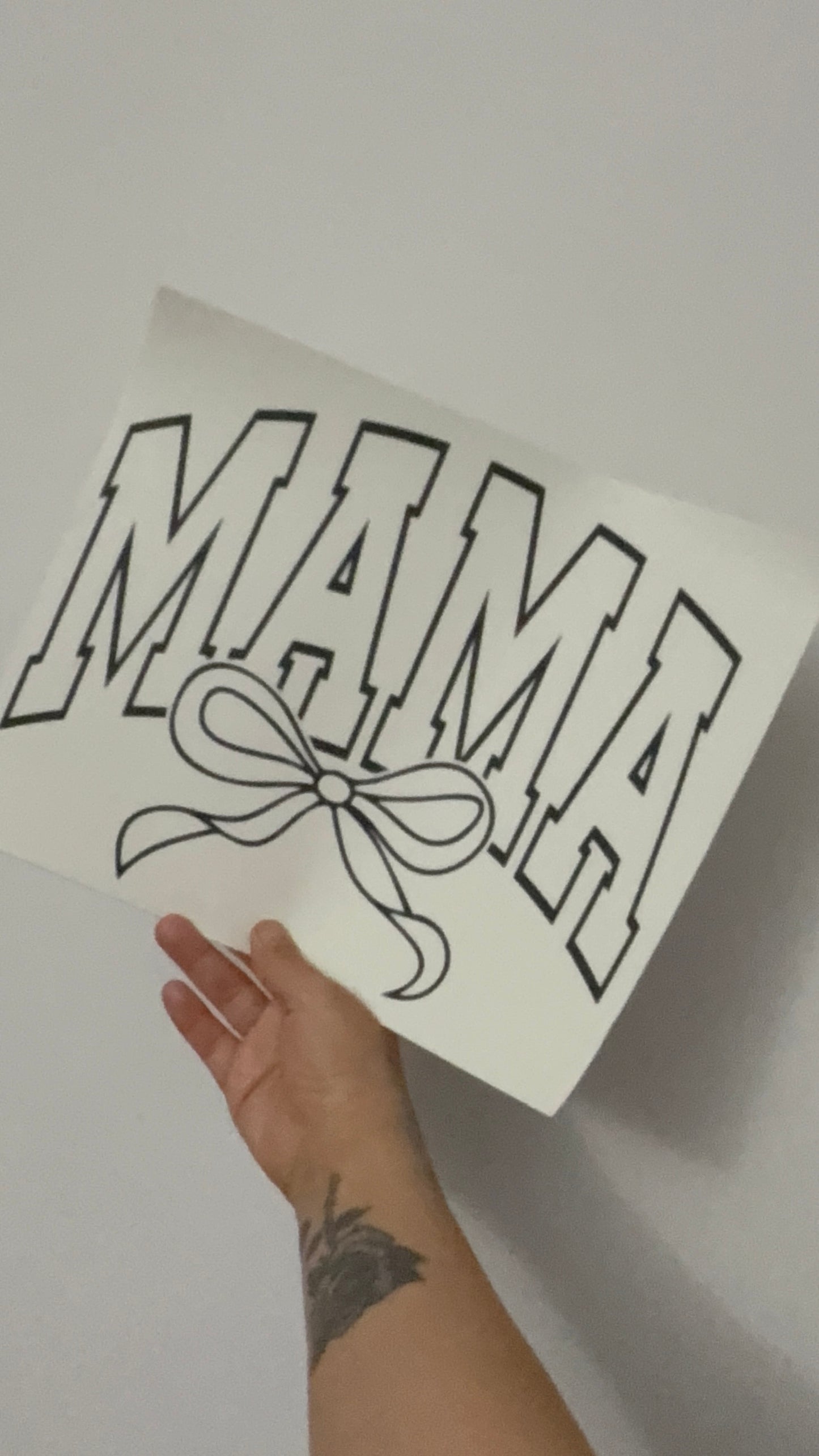 SCREEN PRINT MAMA BOW