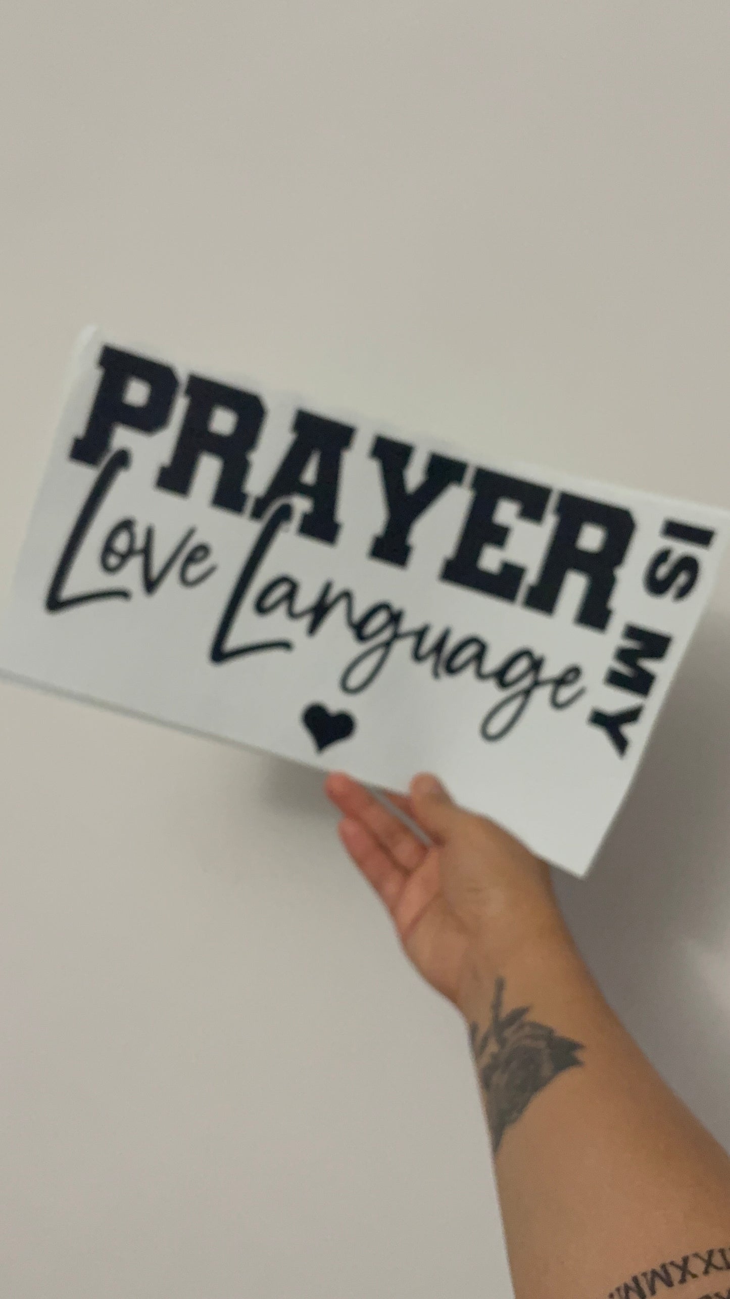 SCREEN PRINT  PRAYER