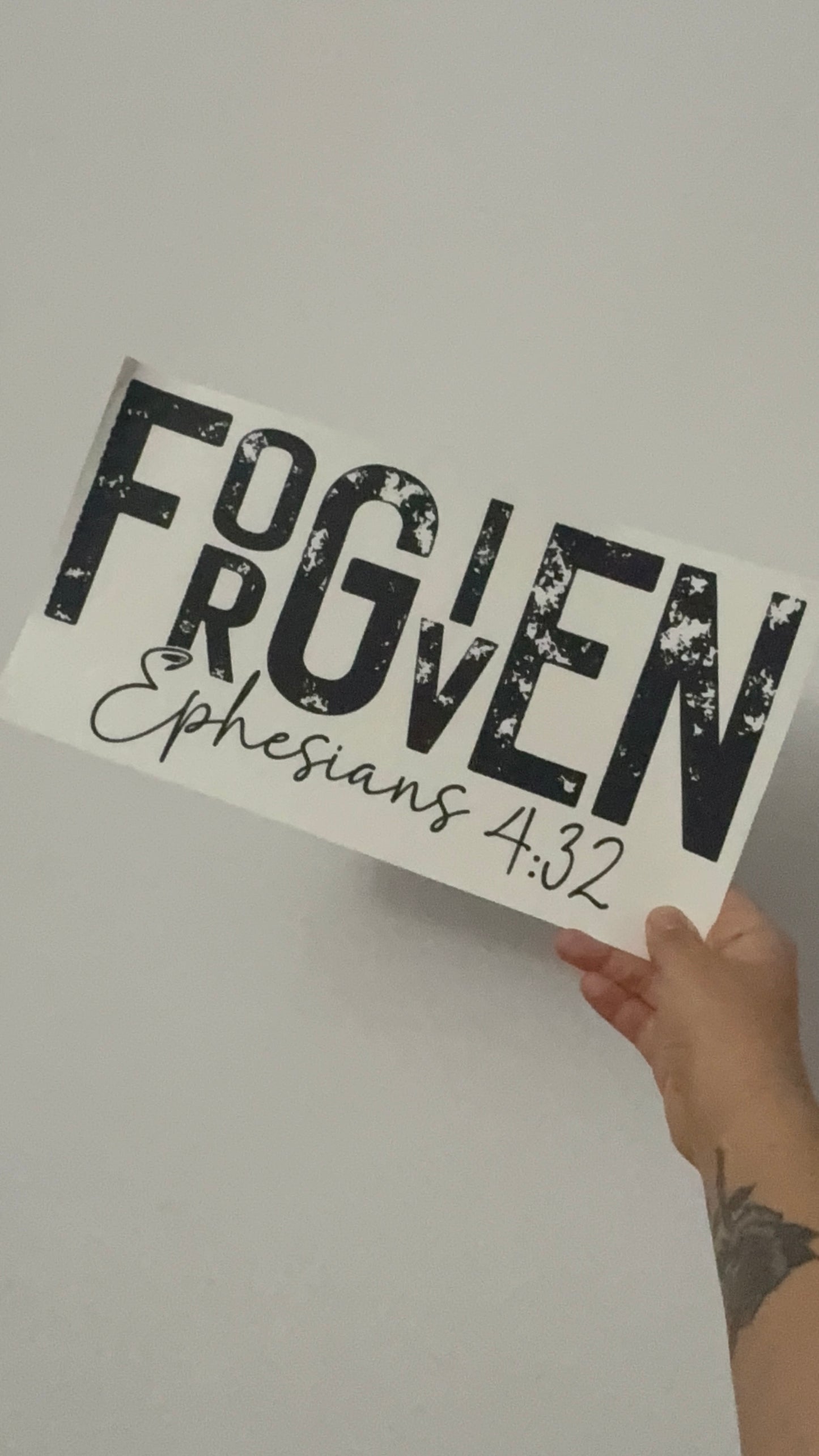 SCREEN PRINT FORGIVEN